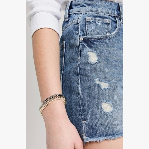 DL1961 Emilie High Rise Vintage Denim Jean Shorts Size 31 - Picture 5 of 10